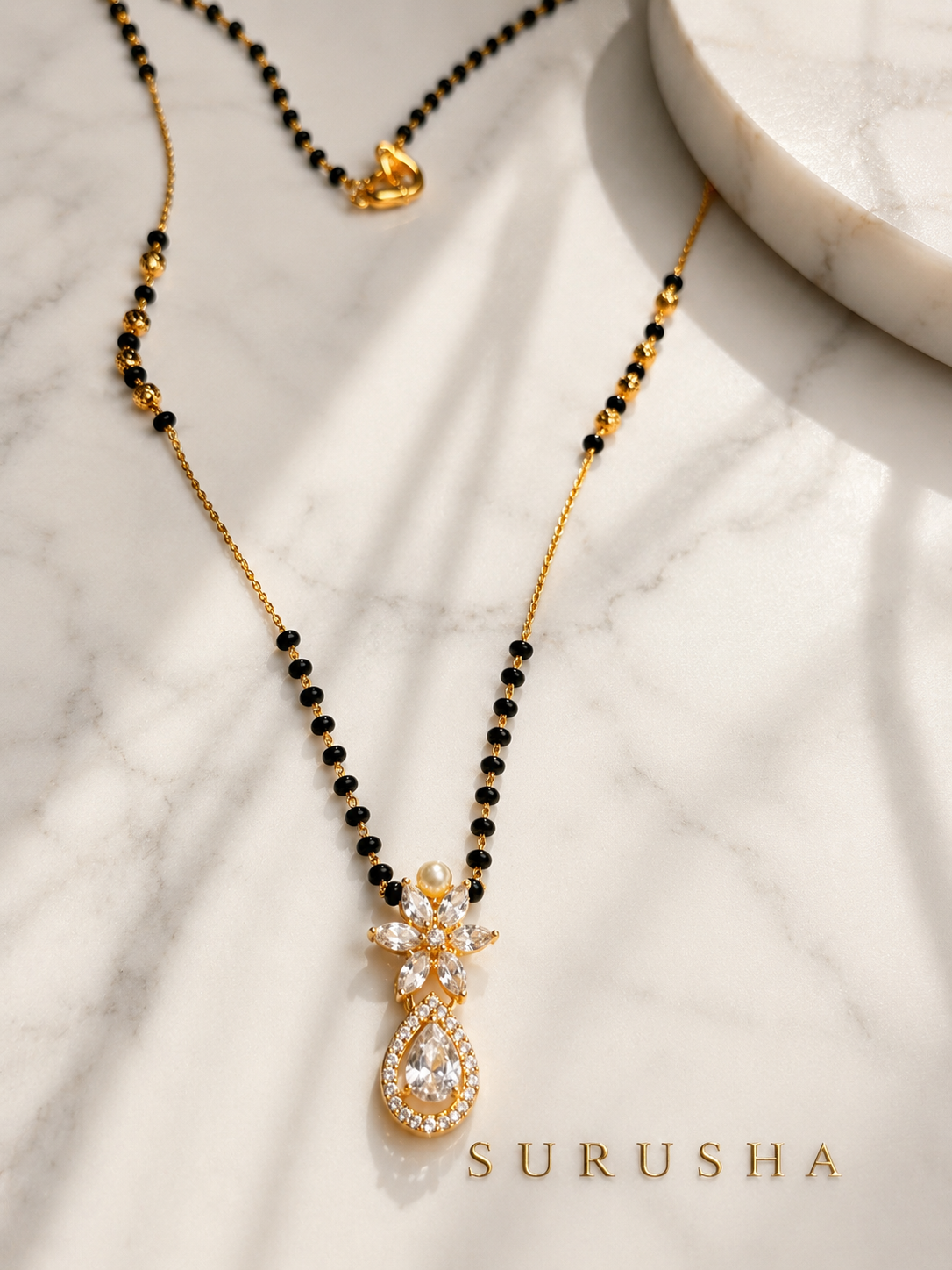 classic Black Bead Mangalsutra