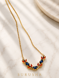 Royal Sapphire Floral Neckless