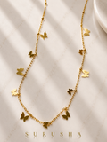 Butterfly Charm Chain Necklace – Gold Finish Fashion Jewellery