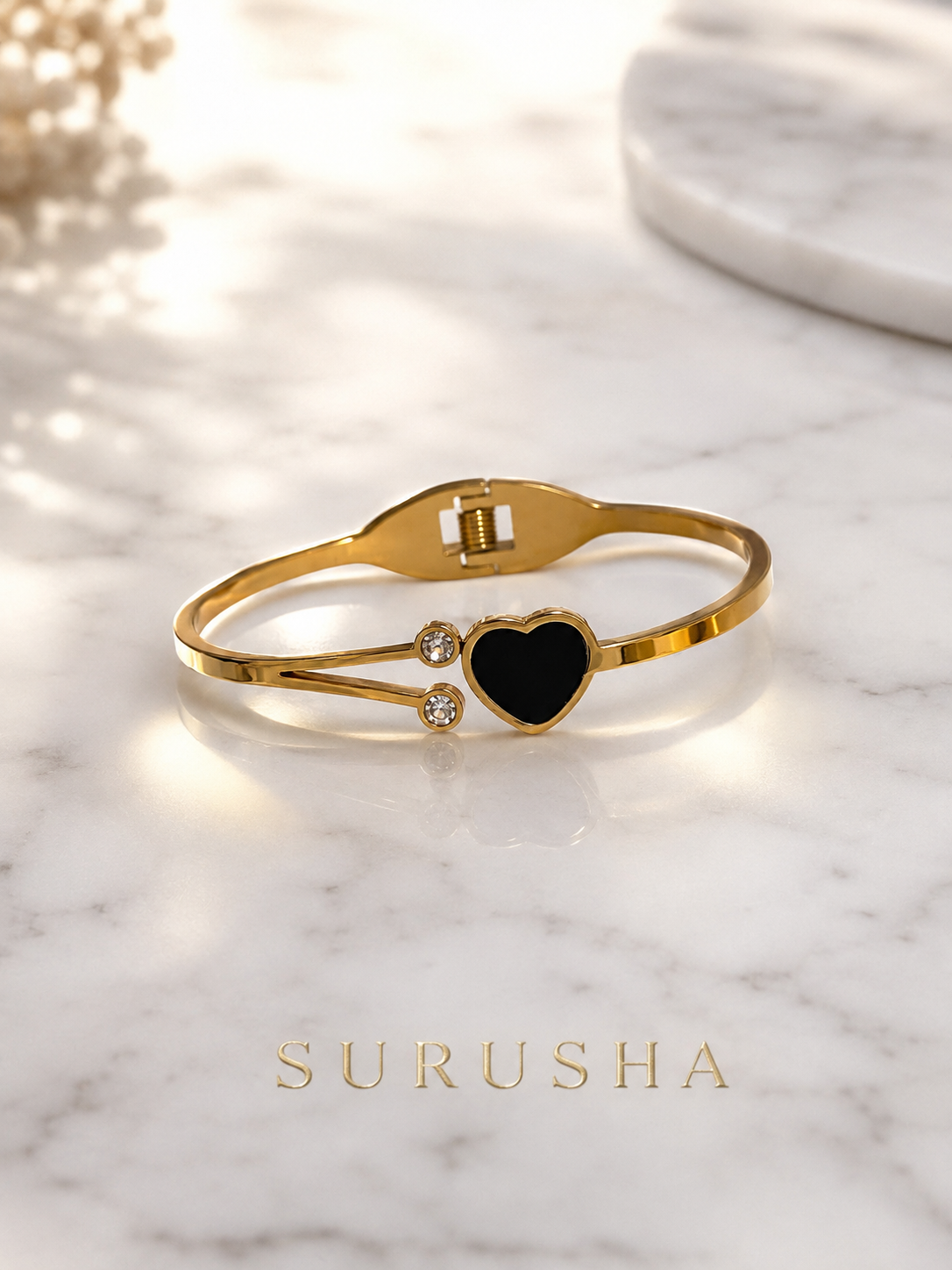Black Heart Kada – Bold Everyday Fashion Jewellery
