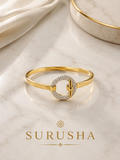 Surusha Diamond Circle Charm Bangle