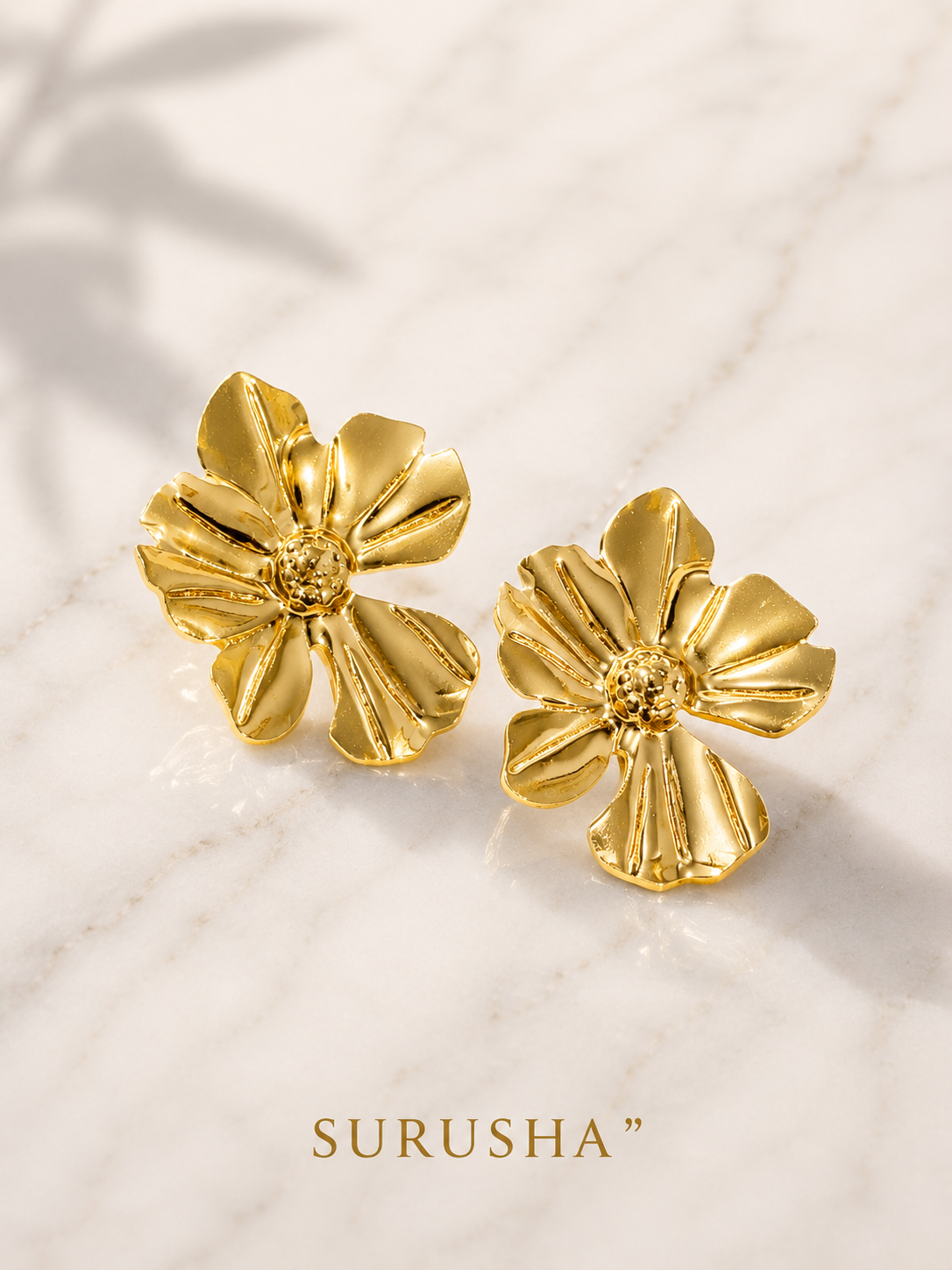 Luxe Flower Stud Earings