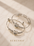 Classic Adjustable Heart & Beads Ghungroo Bangles