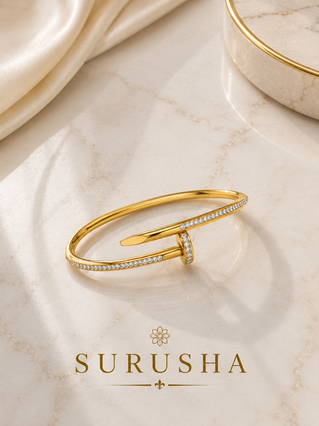 Surusha Diamond Nail Kada | Trending Edition